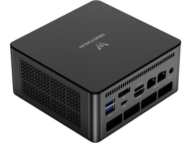 MINISFORUM UM890 Pro Mini PC AMD Ryzen 9 8945HS(8C/16T, up to 5.2GHz) 32GB DDR5 2TB PCIe4.0 SSD, 2xUSB4(PD 8K) 1xHDMI 1xDP Four Outputs, 2x RJ45,.