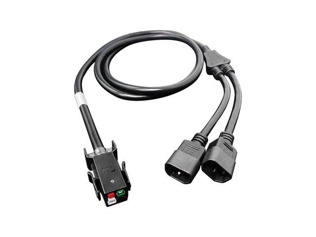P13 to Dual IEC C13 Power Cord Y-Splitter 6ft 20A 240V Power Antminer from two C14 PDU Outlet