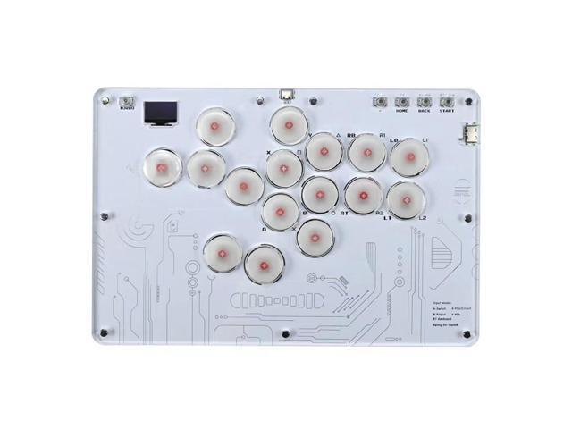 Arcade Stick 16Keys All-Button Gamerfinger with Turbo Functions & Custom RGB,Arcade Controller Street Fight for PC/PS3/PS4/Switch/Steam Game...