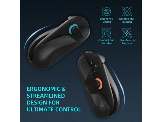 GAMFAMI Gaming Controller Mouse Adapter for Switch 2, Ergonomic Design, Place-and-Play (2-Pack) (Black A)