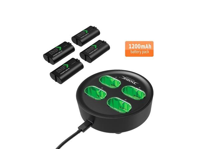 GAMFAMI Rechargeable Battery Packs for Xbox One/Xbox Series X S, 4 X 1200mAh Xbox One Controller Battery Packs, Rechargeable Batteries with...