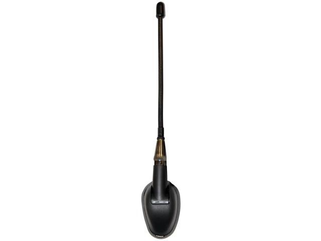 Jensen JAN139 6' Heavy-Duty Universal Top / Side Mount Rubber Mast Antenna with Attached 39' Cable, Water Tight Mounting, Mounting Base 90 Degrees...