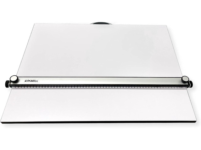 PROARTek Drafting PK00015 Model PXB24 Portable Drafting Drawing Board 18' x 24'; PXB Series; Adjustable Aluminum Parallel Straightedge; Carry...