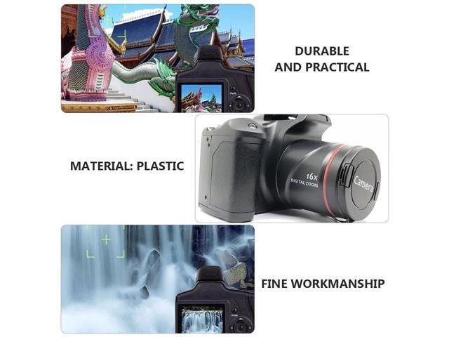 Digital Camera Full HD Vlogging Camera for YouTube 3 Inch Screen Compact Camera for Beginners Teens Photography-Black