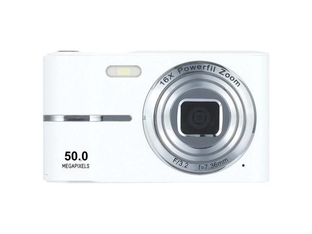 1080P High-definition Digital Camera 50 Million Photos 16x Digital Zoom Camera No Shaking Proof Home Camera White