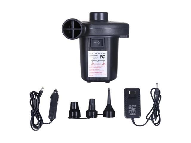 Electric Air Pump Portable Air Mattress Pump with 3 Heads Nozzle Furniture Pump Two Way Inflator Deflate for Cushions Couch Outdoor Camping
