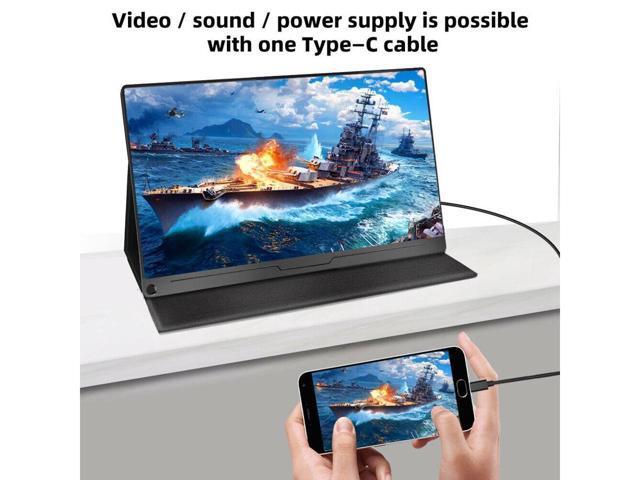 UPERFECT 15.6 Inch USB-C Portable Monitor 1920x1080 Display For Raspberry Pi 3 4