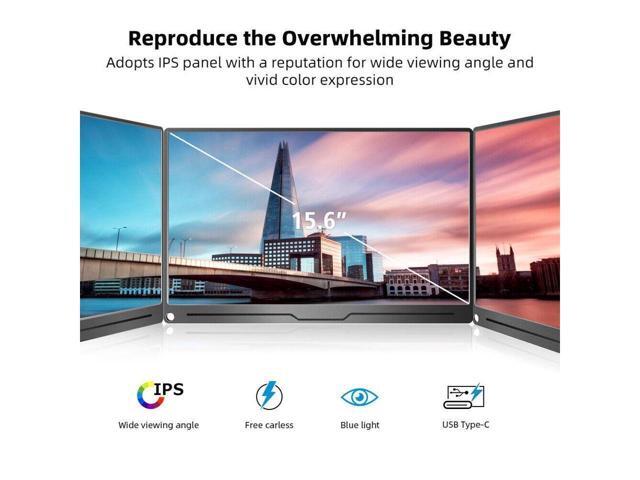 UPERFECT 15.6 Inch USB-C Portable Monitor 1920x1080 Display For Raspberry Pi 3 4