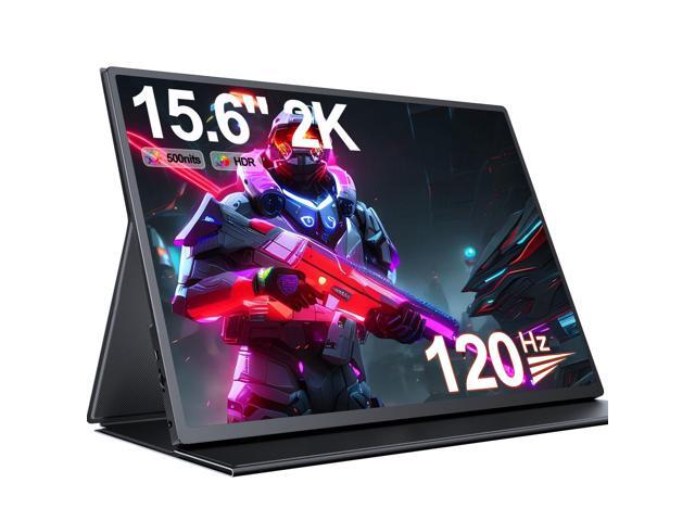 UPERFECT 120Hz Gaming Monitor 15.6' 2K Portable Display QHD Screeen 400 Nits 1200:1 VESA