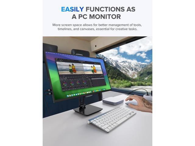 UPERFECT 22' 2K Touchscreen Portable Monitor w/VESA & 180°Adjustable Stand 2560x1440 QHD FreeSync IPS HDR Large Gaming Monitor USB-C HDMI Travel...