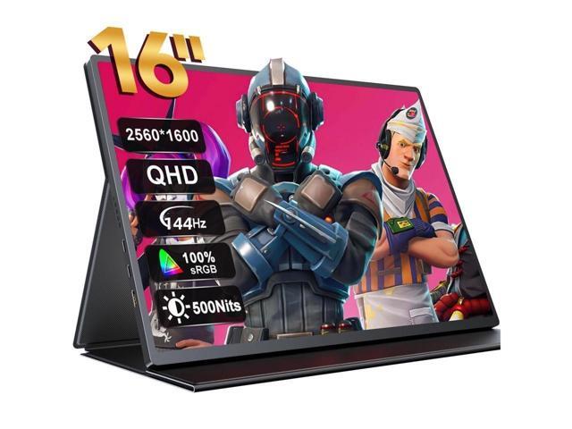 UPERFECT 16' 2K QHD 144Hz Portable Gaming Monitor with HDR, FreeSync, VESA Mount, Smart Case, and Wide Compatibility for PC, Console, Phone
