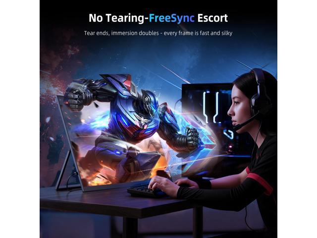 UPERFECT 120Hz Gaming Monitor 18.5' 1920x1080 Portable Monitor USB-C Monitor Freesync Gaming Screen For Xbox PS 5