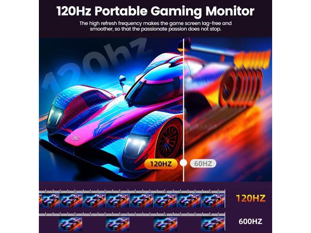 UPERFECT 18.5' 120Hz Portable Monitor 1080P FHD Portable Gaming Monitor Freesyc Screen For Switch Xbox PS