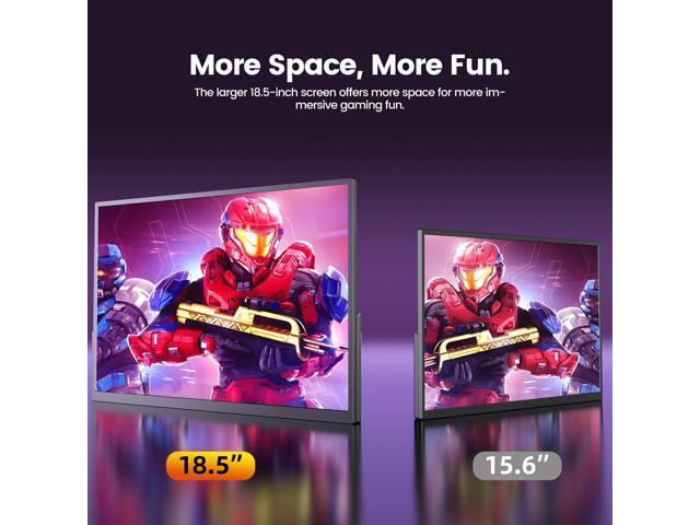 UPERFECT 18.5' 120Hz Portable Monitor 1080P FHD Portable Gaming Monitor Freesyc Screen For Switch Xbox PS