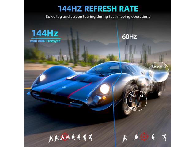 UPERFECT UGame K118 18' 2K 144Hz Portable Gaming Monitor with 100% DCI-P3, FreeSync, HDR, VESA Mount, and Eye-Care Features