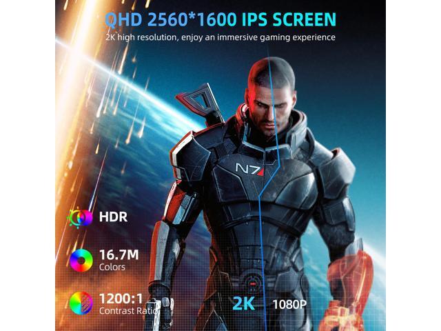 UPERFECT UGame K118 18' 2K 144Hz Portable Gaming Monitor with 100% DCI-P3, FreeSync, HDR, VESA Mount, and Eye-Care Features