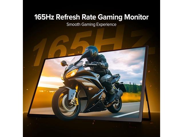 UPERFECT 24.5' 2K QHD 165Hz FreeSync IPS HDR Gaming Portable Monitor with USB-C, HDMI, VESA Mount & 180° Adjustable Stand Perfect for Laptops,...