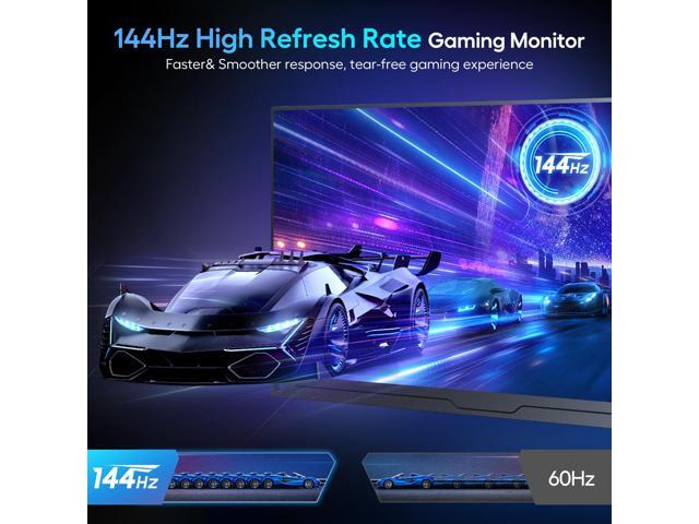 UPERFECT 2K 144Hz Portable Gaming Monitor 18' 100% DCI-P3, FreeSync, HDR, VESA Mount, Eye-Care