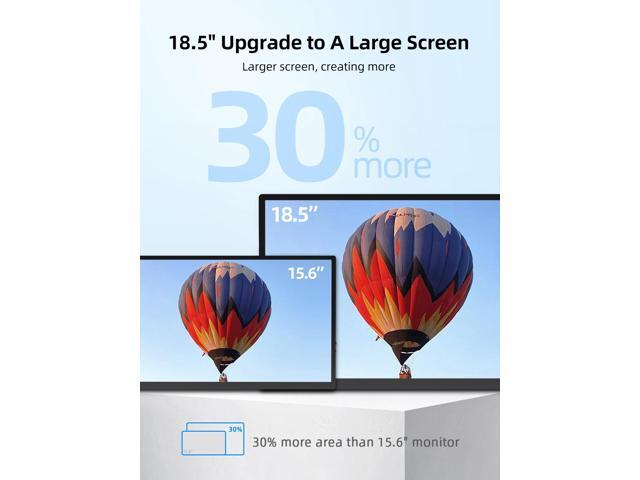 UPERFECT 18.5' 1080P Touchscreen Portable Monitor - 120Hz 1ms, FreeSync HDR, 400Nits IPS - 100% sRGB, VESA & Smart Case - Second Screen for...
