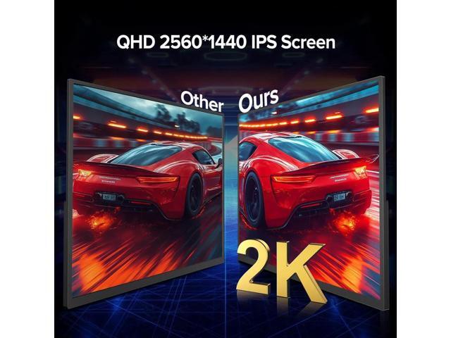 UPERFECT 24.5' 2K 165Hz Touchscreen Portable Monitor, QHD FreeSync IPS HDR, 180° Adjustable Stand, USB - C & HDMI, for...