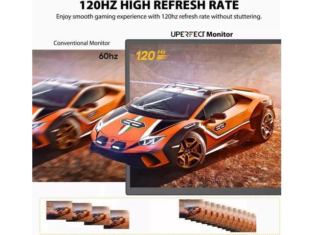 UPERFECT 18.5' 120Hz Touchscreen Portable Monitor 1080P 120Hz Gaming Monitor 1ms FreeSync Ultra Slim HDMI USB C w/VESA