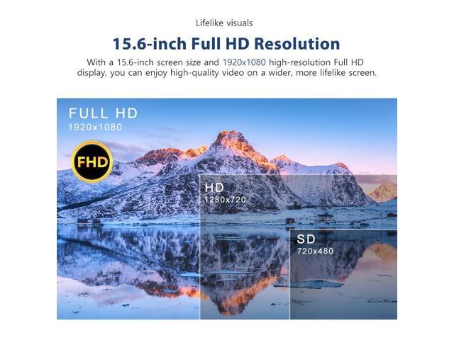 UPERFECT 15.6' Touchscreen Gaming Monitor with Built-in Stand, 1080P FHD IPS Display, USB-C, HDMI, & 10-Point Capacitive Touch for Laptop,...