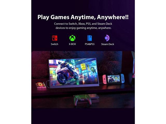 UPERFECT 17.3' Portable Monitor 2560*1440 144Hz FreeSync Gaming Monitor for PS5 Xbox