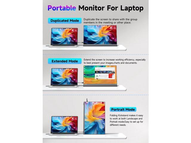 UPERFECT 14.5' 4K UHD Portable Monitor, 600 Nits Brightness, 3840x2400 Matte IPS Screen, 100% sRGB, Smart Cover Included, Compatible with Laptop,...