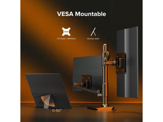 UPERFECT 15.6' Portable Monitor - 100% sRGB 1080P IPS, Ultra-Slim USB-C & HDMI Plug & Play, Built-in Stand & Speakers, Includes Free Travel Case...