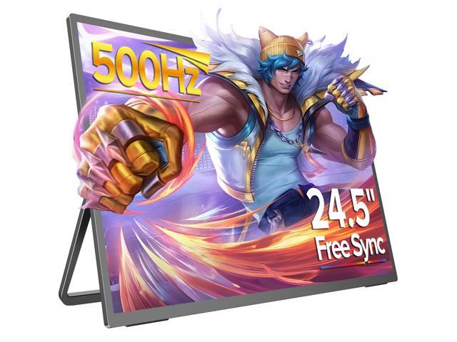 UPERFECT 24.5' Portable Gaming Monitor 500Hz HDR 600Nits 0.1ms Ultra-Fast Fast IPS Matte Screen, Built-in Stand & Speakers, VESA Mount,...
