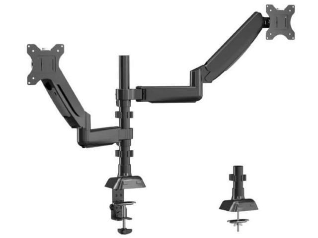 UPERFECT Dual - Arm Pneumatic Monitor Mount - VESA Compatible, 360° Rotation, for 13'-32' Displays, 2 - 9KG Load Black Dual Monitor Desk Mount...