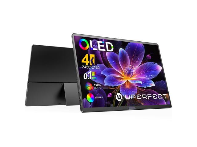 UPERFECT Portable Monitor 15.6' OLED 3456x2160 4K 60Hz, 16:10, 110.9% DCI-P3, 100000:1 Contrast, 400 Nits, USB-C/HDMI, 1.6lbs Lightweight for...