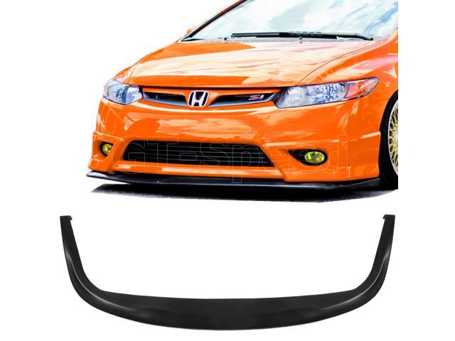GT-Speed Universal CS Style (Non-Vehicle Specific) 67'L x 24'D PU Front Bumper Lip - Single Pack, Unpaint Black, Come with Hardware