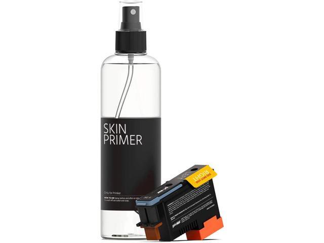 Prinker S Temporary Tattoo Black Ink Refill Set with Premium Cosmetic Black Ink Cartridge and Skin Primer - Compatible with Prinker S device