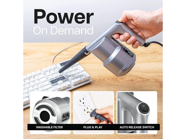 IT Dusters AirTec Ultra Electric Air Duster Blower for PC, Laptop, Console, Computer Cleaner (Type 3) - Replaces Compressed Air
