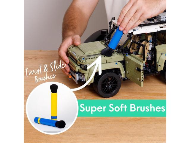 Bricktec Hand Held Vacuum and Electric Air Duster 2-in-1, Corded Model Cleaning Tool for Miniatures, Hobby Sets, Interchangeable Nozzles, Ideal for...