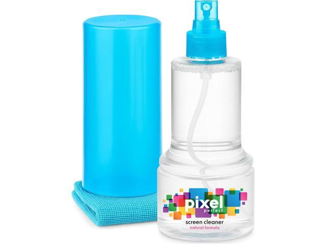 Pixel Perfect Screen Cleaner Kit 10oz, Natural Plant-Based Formula with 12'x12' Microfiber Towel, Safe for TVs, Laptops, Monitors, Phones, Tablets,...
