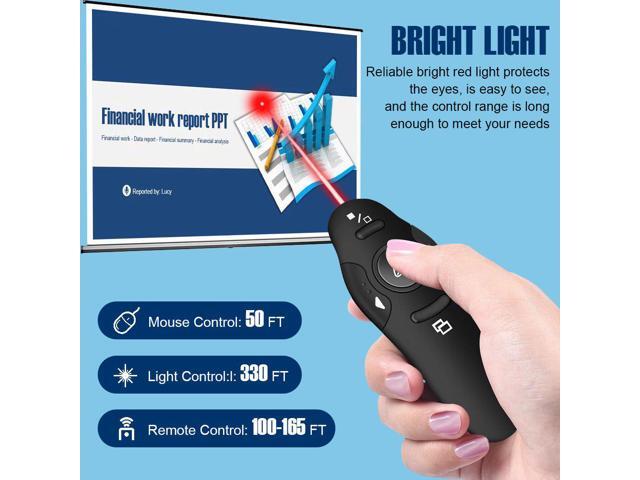 WEPSEN Presentation Clicker Wireless Presenter Remote Clicker for PowerPoint Presentation Remote, RF 2.4GHz USB Presentation Clicker PPT PowerPoint...