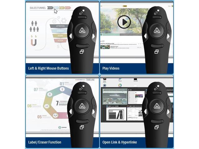 WEPSEN Presentation Clicker Wireless Presenter Remote Clicker for PowerPoint Presentation Remote, RF 2.4GHz USB Presentation Clicker PPT PowerPoint...