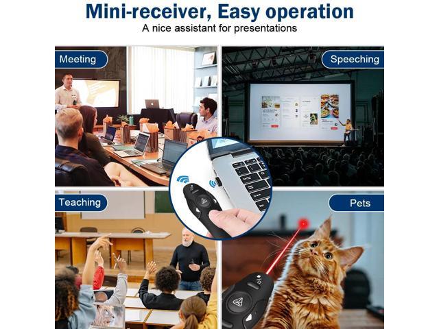 WEPSEN Presentation Clicker Wireless Presenter Remote Clicker for PowerPoint Presentation Remote, RF 2.4GHz USB Presentation Clicker PPT PowerPoint...