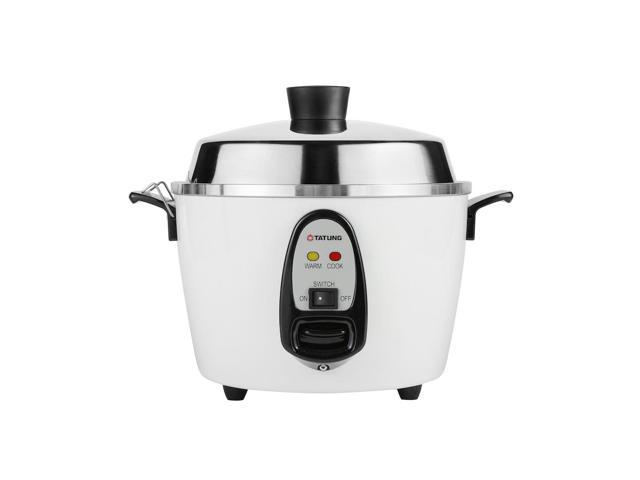 Photos - Multi Cooker TATUNG 6-Cups Rice Cooker White, 2.4L Aluminum Outer, Stainless Inner Pot,