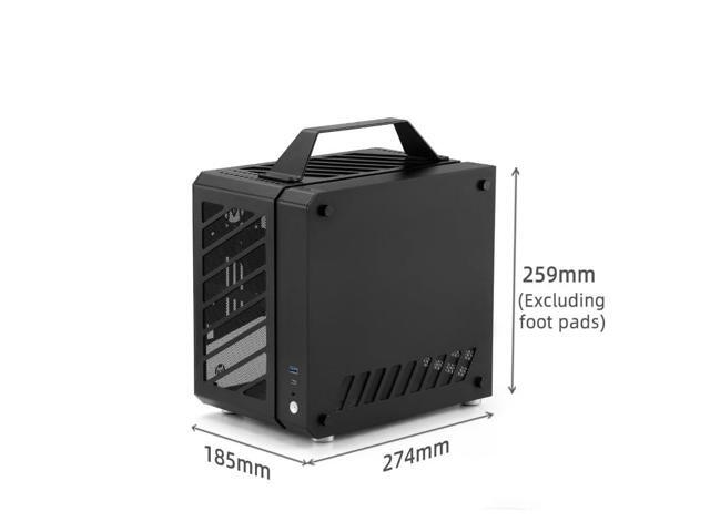 Mechanic Master Cool Cube Series C25Plus Mini-ITX Case/Alumium/Steel/GPU Length Within 269mm, ATX14cm/SFX/L PSU Computer Case