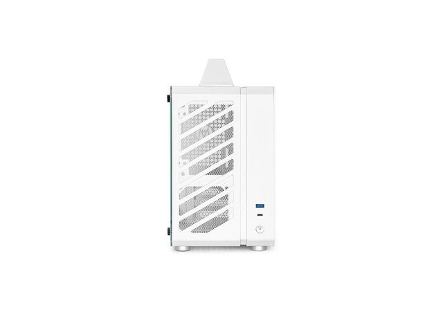 Mechanic Master C24 Small Cube Sugar Mini-ITX Chassis / Alumium / Steel / Temered Glass ITX Small Form Factor Computer Case White