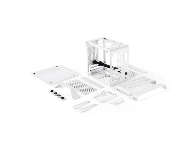 Mechanic Master C24 Small Cube Sugar Mini-ITX Chassis / Alumium / Steel / Temered Glass ITX Small Form Factor Computer Case White