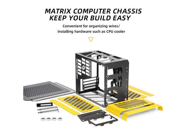 Mechanic master C28 case 17.9L ultra-compact portable handle MATX compatible with 240 Aio /162mm air-cooler options SFX & ATX power supply...