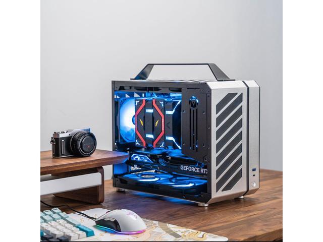 Mechanic master C28 case 17.9L ultra-compact portable handle MATX compatible with 240 Aio /162mm air-cooler options SFX & ATX power supply...