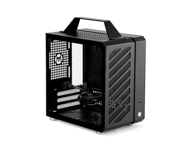 Mechanic Master C24 Mini ITX PC Case, 9.9L Compact Chassis, Support 135mm Air Cooler, SFX PSU, 245mm Graphics Card, Multiple Color Options Black