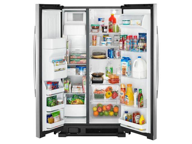 Amana - 21.4 Cu. Ft. Side-by-Side Refrigerator - Stainless Steel - image 10