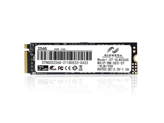Gioneda 256GB M.2 NVMe SSD, 2280 PCIe Gen3x4 Internal Solid State Drive for PC Laptop/Notebook (M.2 2280, 256GB)