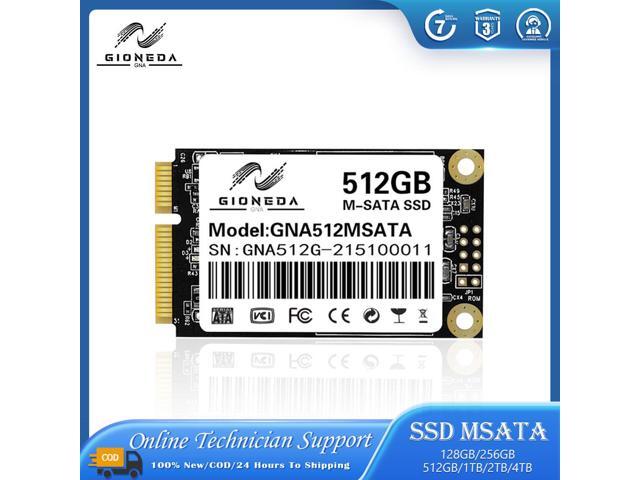 Gioneda mSATA SSD 128GB/256GB/512GB/1TB/2TB Internal Solid State Drive High Speed MSATA 6 Gb/S Desktop Laptop Office 512GB